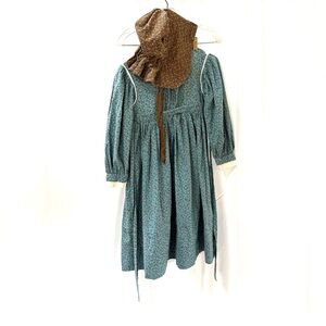 Vintage Child’s Prairie Dress with Bonnet, 1970s
